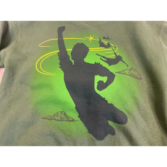 Peter Pan Broadway Musical (2024) Official Merch Zip Up Hoodie Green UNISEX SM - Picture 6 of 6